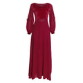 african plus size women's velvet embroidered lace trim long evening gown dress