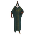 foreign trade african plus size women's clothing   new arrival cloak beaded hot diamond bat sleeve dress