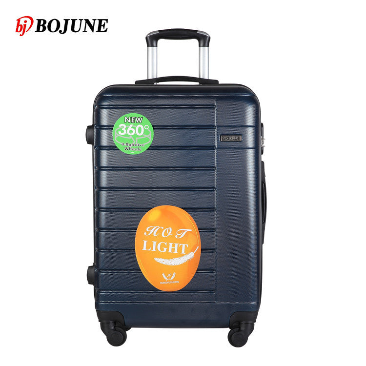 Factory direct sales trolley case printed logo universal wheel luggage gift password box wholesale travel bag ABS