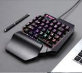 Longweishi k109 one-handed gaming mechanical keyboard gun god throne left-hand keypad mobile game external amazon
