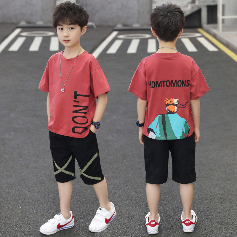 Trendy boys' summer outfit set:  new collection for older kids - stylish and cool