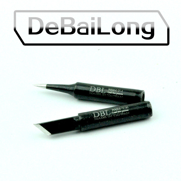 DBL knife edge tip, Taiwan black diamond soldering iron head 936 lead-free soldering nozzle chrome iron head constant temperature soldering iron head