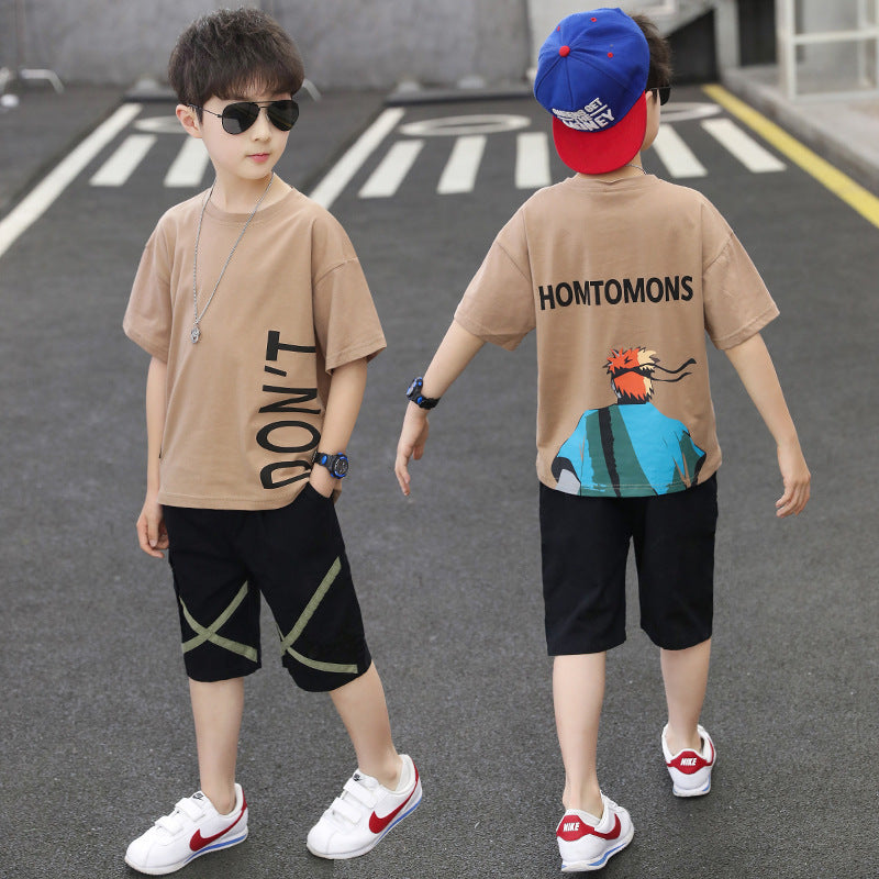 Trendy boys' summer outfit set:  new collection for older kids - stylish and cool