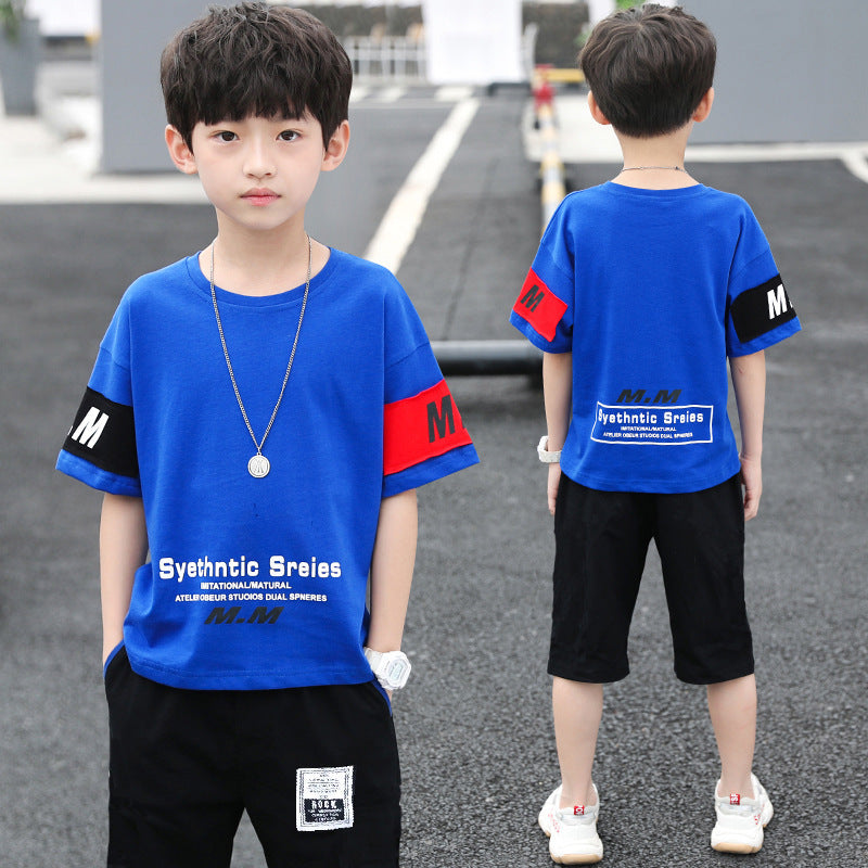 Trendy boys' summer outfit set:  new collection for older kids - stylish and cool
