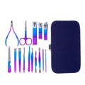 Eagle beak stainless steel manicure kit 15 beauty scissors pedicure knife nail polish nail clipper suit wholesale manicure package