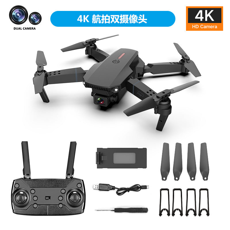 e 12% off stacked drone aerial photography hd 4k dual camera quadcopter e58 remote control aircraft toy