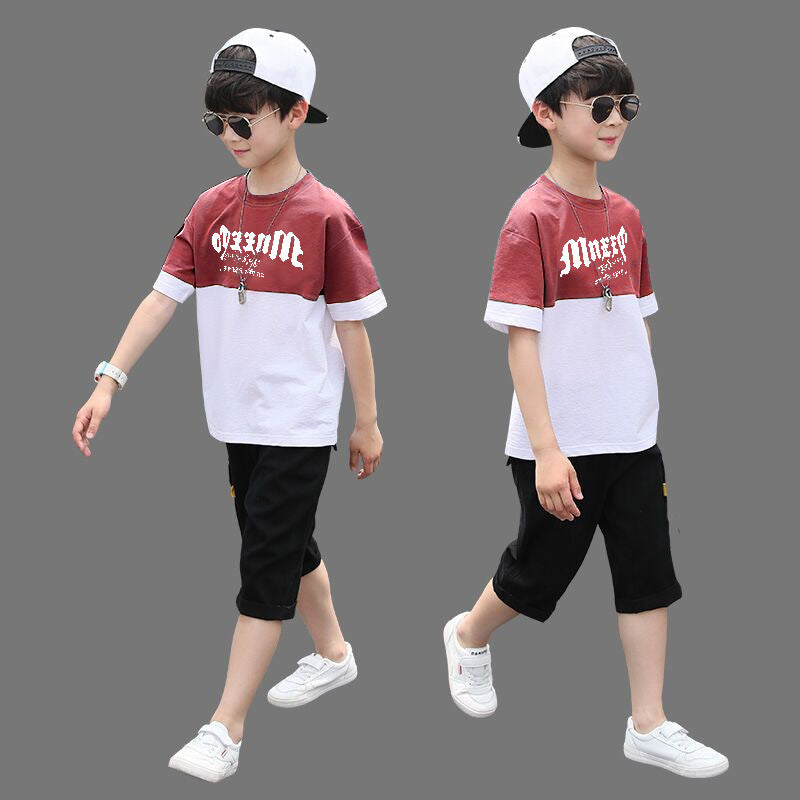 Trendy boys' summer outfit set:  new collection for older kids - stylish and cool