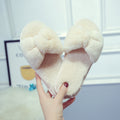 Bow-tie fuzzy slippers - wholesale manufacturer of comfortable indoor home slippers