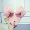Bow-tie fuzzy slippers - wholesale manufacturer of comfortable indoor home slippers