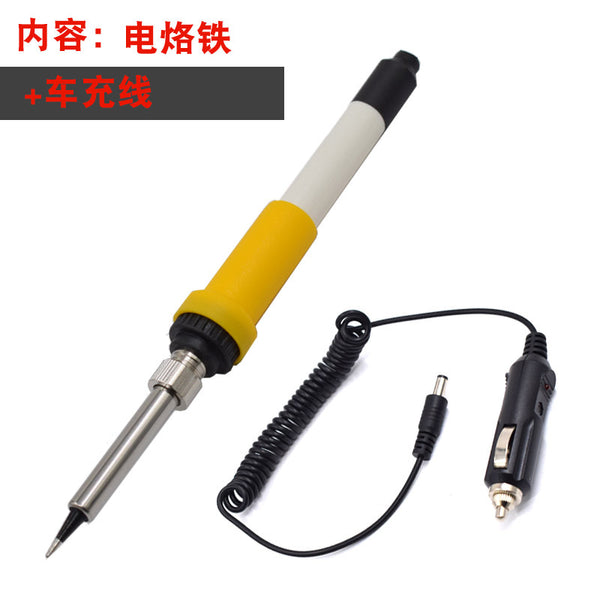 White 12v electric soldering iron, DC low voltage safety electric soldering iron export pack, customer designated set