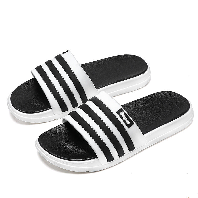【dropshipping available】korean style men's summer fashion slippers - anti-slip, couple's outdoor/indoor flip-flops