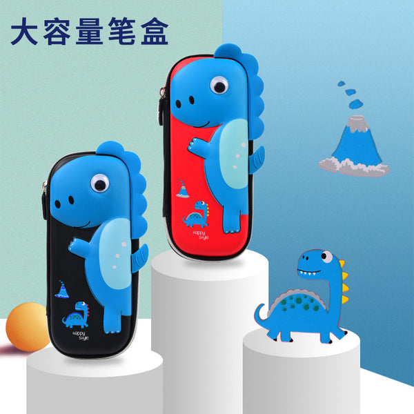 Tong Zhuo cartoon cute pencil case EVA dinosaur large-capacity stationery box Korean version creative new pencil case one piece is sent on behalf of others