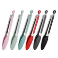 Factory direct candy-colored silicone food tongs - new food clips, bbq tongs, bread tongs