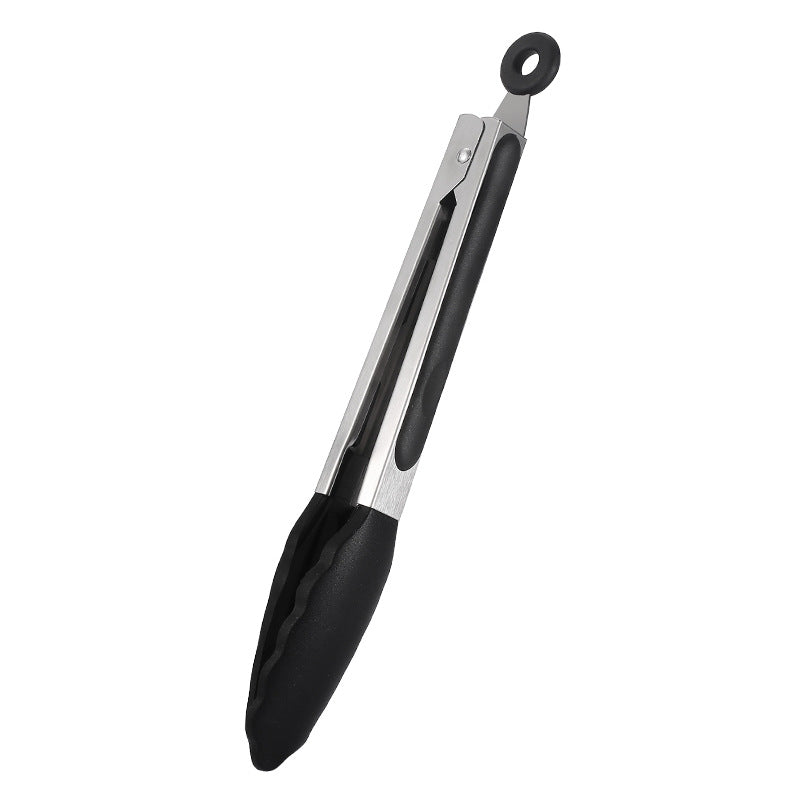 Factory direct candy-colored silicone food tongs - new food clips, bbq tongs, bread tongs