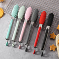 Factory direct candy-colored silicone food tongs - new food clips, bbq tongs, bread tongs