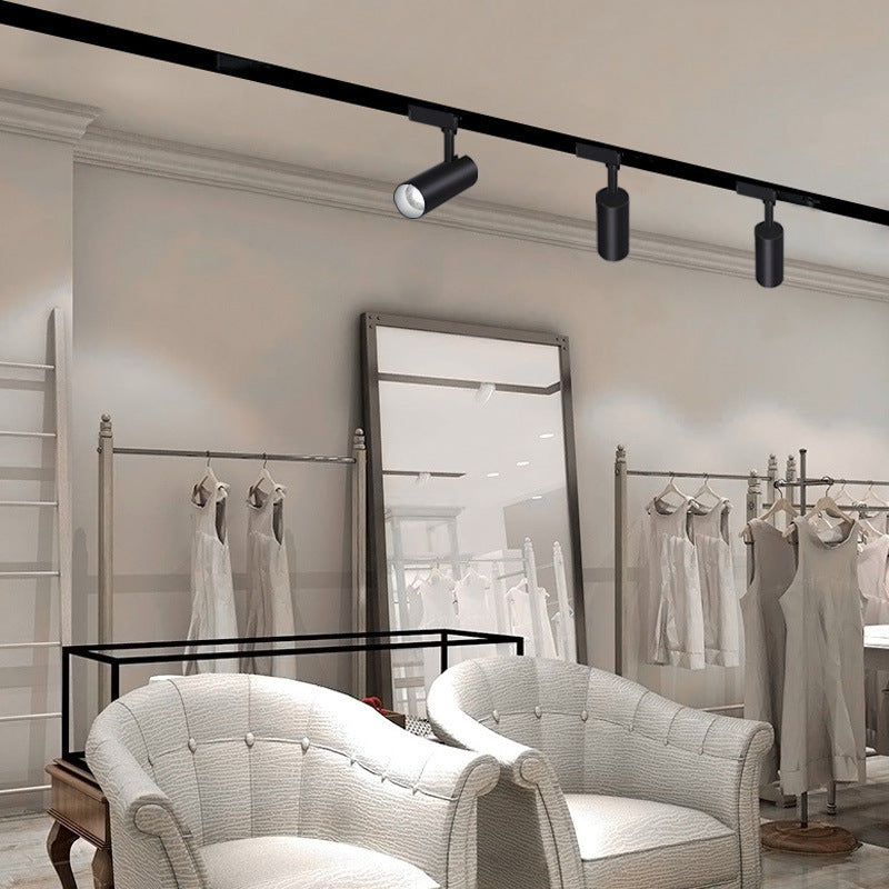Track light clothing store commercial 30w guide rail light super bright living room home led spotlight surface mounted Zhongshan lighting white