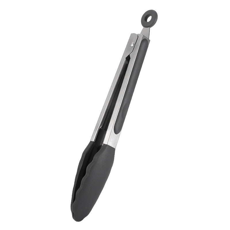 Factory direct candy-colored silicone food tongs - new food clips, bbq tongs, bread tongs