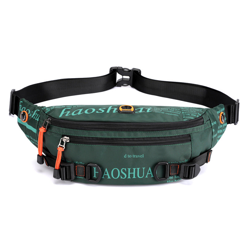 Cross-border special for new outdoor men's fanny packs, street trend breast bags, messenger bags, sports running close-fitting fanny packs