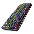 Silver sculpt summoner true mechanical keyboard - hot-swappable, gaming blue switch, esports punk style, wired usb - amazon wholesale