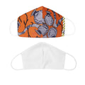new autumn/winter cross-border sourcing: plus-size african women's wax print short-sleeve top with headscarf and face mask set