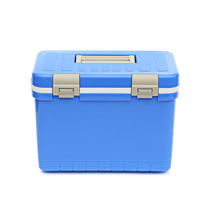 Premium 11l vaccine cooler box - medical reagent delivery box - cold chain blood, medication, and breast milk sample insulated box