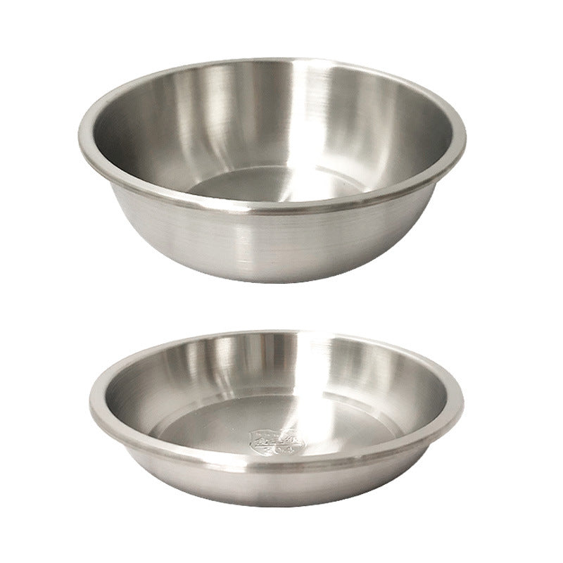 304 thickened and deepened kitchen multi-purpose round stainless steel basin, vegetable basin, cooking basin, wash basin, seasoning jar, soup basin