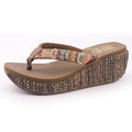 Thick sole slippers 6cm cool slippers outwearfashion flip-flops seaside vacation beach shoes trendy 2025 new women's shoes