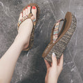 Thick sole slippers 6cm cool slippers outwearfashion flip-flops seaside vacation beach shoes trendy 2025 new women's shoes
