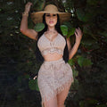 Aliexpress &  hot seller: european & american style sexy hand-crocheted tassel casual set - beach swimsuit set