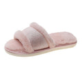 New plush slippers, women's crossover slides, ladies' plush indoor slippers, autumn/winter home slippers wholesale