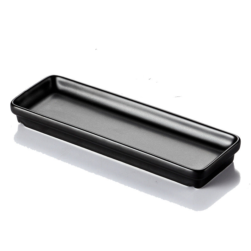 Long plate for home ceramic plate scandinavian dish plate western food plate rectangular flat plate sushi dessert plate tableware tray