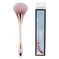 Single long-handled makeup brush, small waist makeup brush, electroplated large powder brush, manicure dust, soft hair makeup brush
