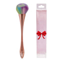 Stemmed cup 1# - rose gold - mixed color powder brush + bow pvc packaging