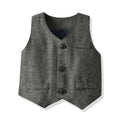 Export spring & fall new arrivals: children's vest, shirt, and pants gentleman's set - cross-border wholesale for boys and babies