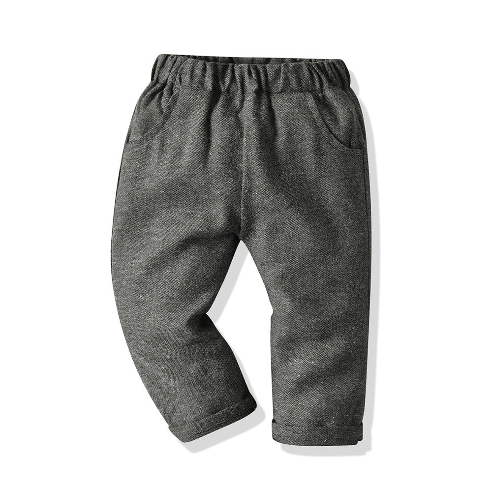 Export spring & fall new arrivals: children's vest, shirt, and pants gentleman's set - cross-border wholesale for boys and babies
