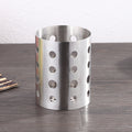 304 thickened non-magnetic stainless steel chopstick barrel kitchen storage cage rack drain chopstick box suit round barrel personalized