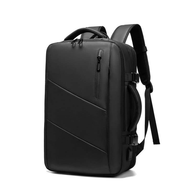 Source factory customized new men's backpack business computer large capacity scalable dry and wet separation backpack wholesale