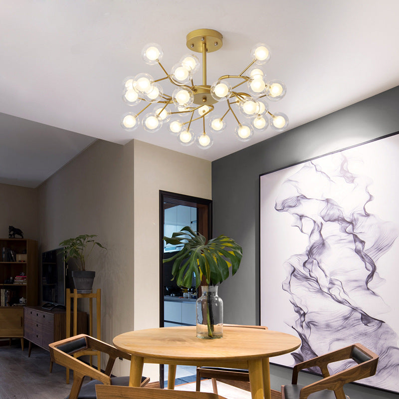 2019 new Internet celebrity firefly lighting atmospheric Nordic lamps postmodern simple dining room bedroom living room chandelier