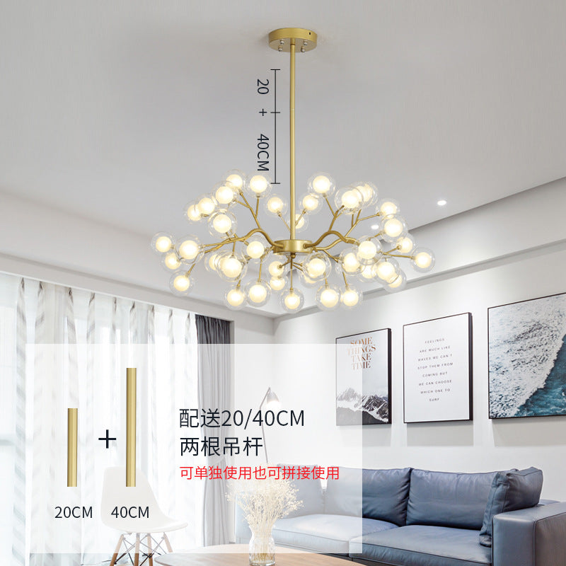 2019 new Internet celebrity firefly lighting atmospheric Nordic lamps postmodern simple dining room bedroom living room chandelier