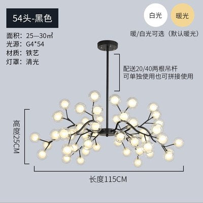 2019 new Internet celebrity firefly lighting atmospheric Nordic lamps postmodern simple dining room bedroom living room chandelier