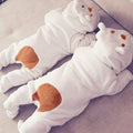 Bestselling winter thickened warm coral fleece baby romper - newborn footed bodysuit