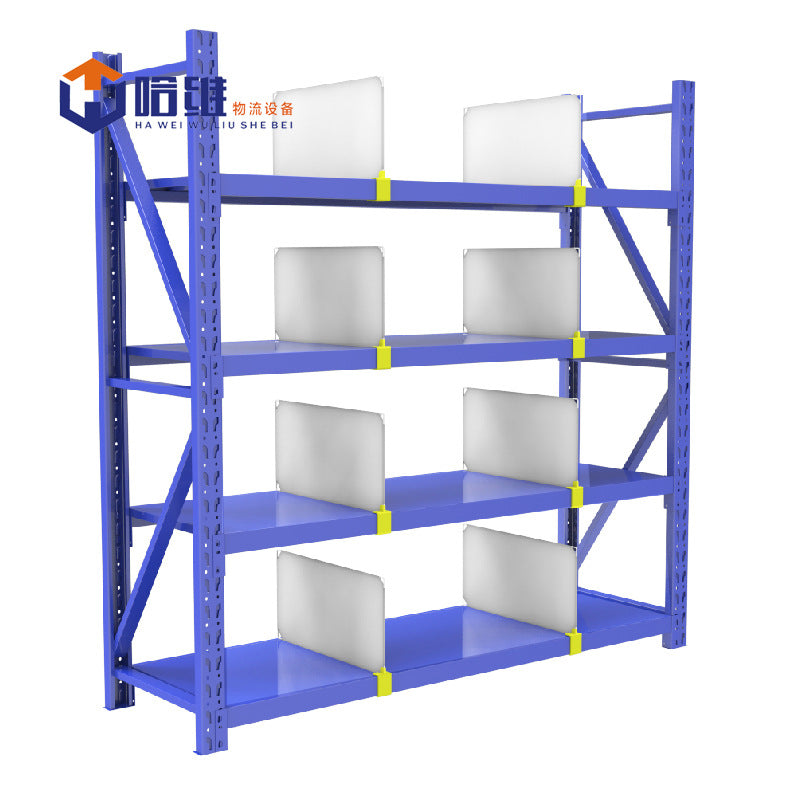 Warehouse shelves baffle clothing display racks express iron racks supermarket drug e-commerce storage racks shelves
