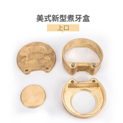 Dental boil box Copper denture technician processing Dental instruments with screws 7 #8 #boil box Double hole extra large