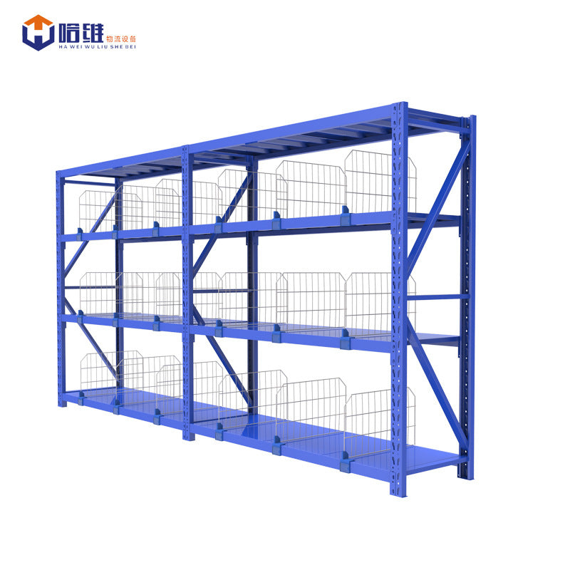 Clothing rack baffle rack light storage rack household iron rack Cainiao station warehouse rack