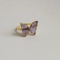 Gold-plated bow ring wholesale european and american cross-border jewelry women's stylish alloy niche fashion street style open ring