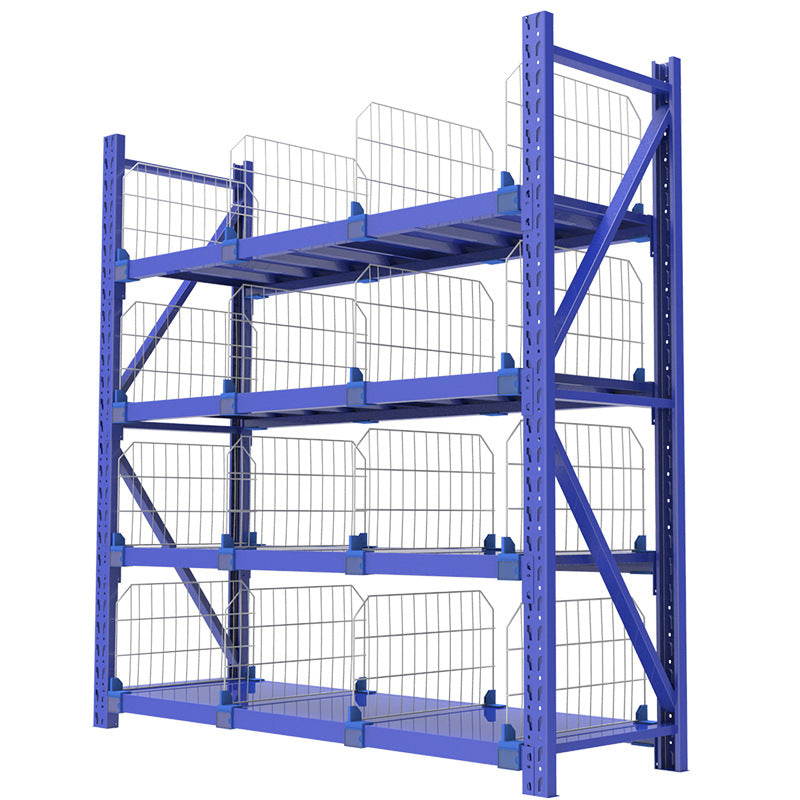Clothing rack baffle rack light storage rack household iron rack Cainiao station warehouse rack