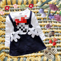 spring/autumn new korean style girls' dress - cotton long sleeve cartoon baby dress - direct from the manufacturer
