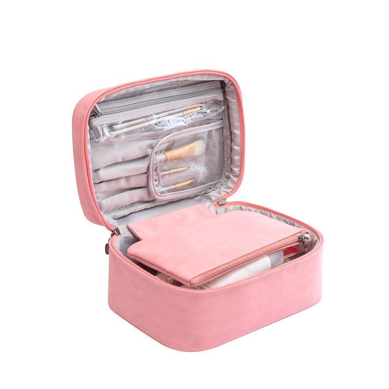 Xiaohongshu travel cosmetic bag, portable large-capacity storage bag, waterproof portable for business travel, cosmetic bag, toilet bag.