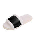 Amazon plus size one-strap plush slippers - new autumn/winter indoor/outdoor warm cotton slippers - thickened open-toe fuzzy slippers