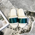 Amazon plus size one-strap plush slippers - new autumn/winter indoor/outdoor warm cotton slippers - thickened open-toe fuzzy slippers